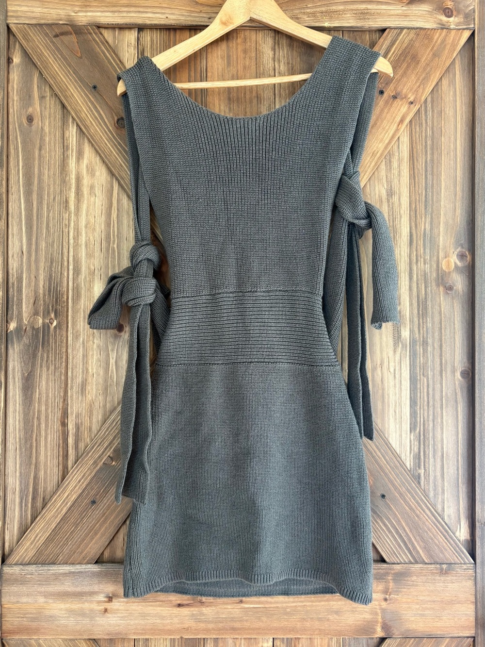 New! Free People Beach Orchid Convertible Mini Dress. Sting Ray Grey. Size XS - Picture 7 of 10
